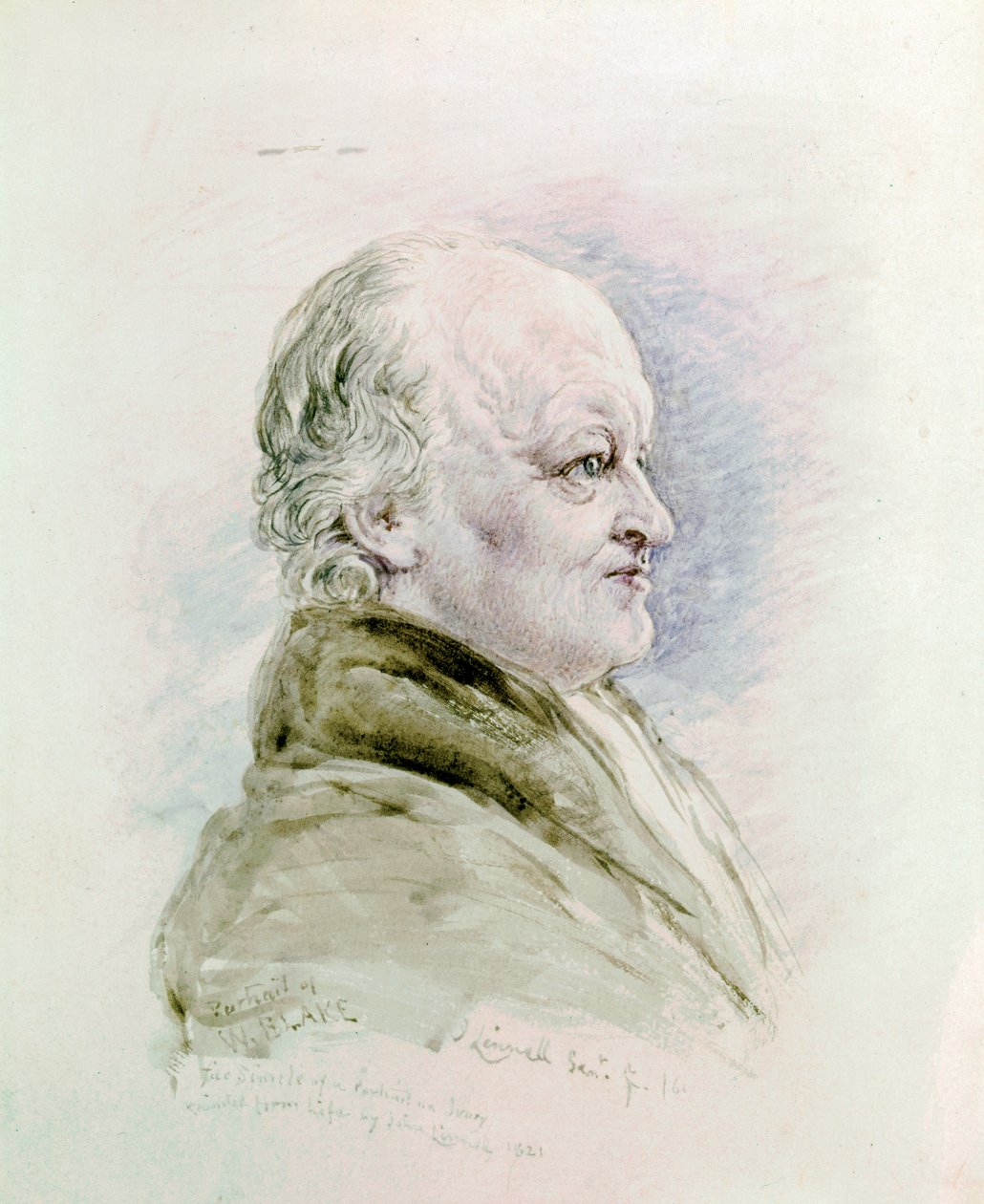 William BLAKE, portrét od John Linnell