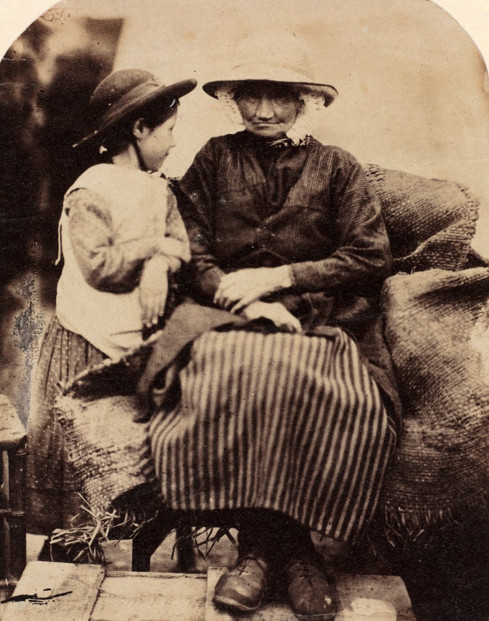 Sluhové v Rhagatt, Corwen, Severní Wales, c. 1860. od John Lloyd