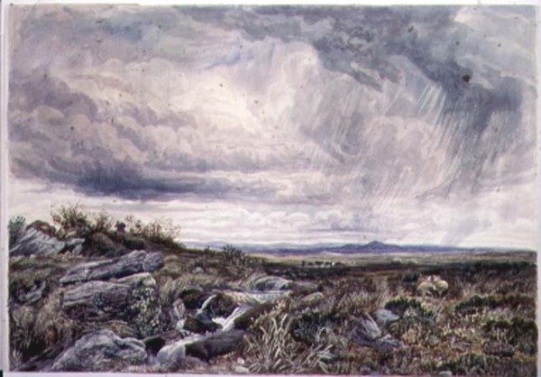Počasí s přeháňkami, Bettws-y-Coed od John Lloyd Bond