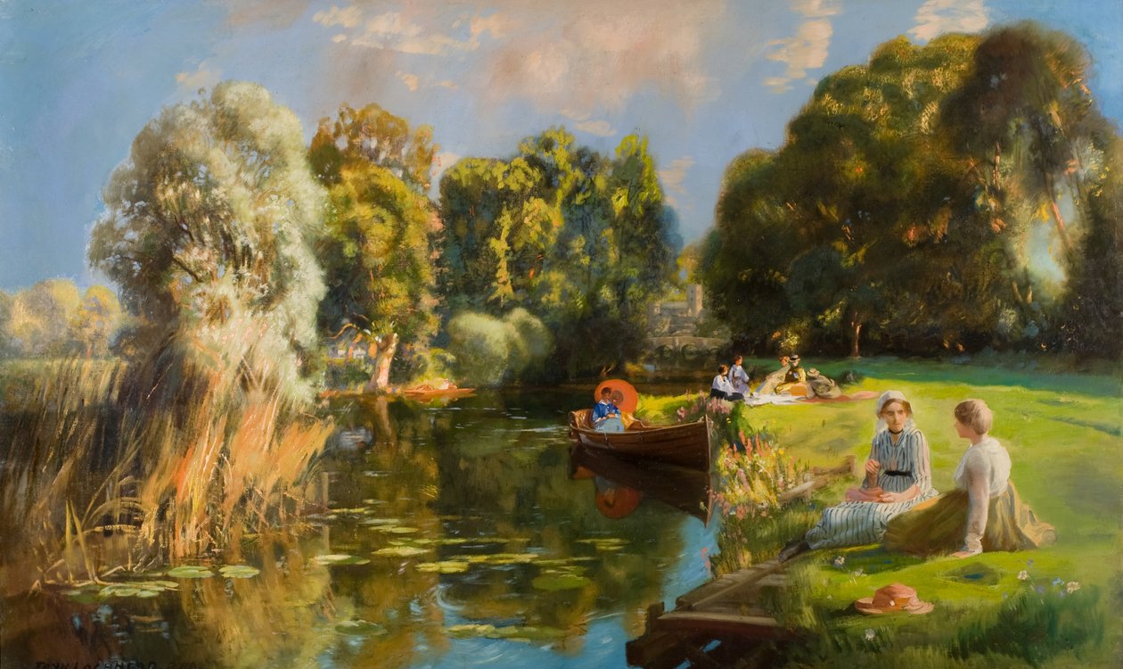 Letní prázdniny (olej na plátně) od John Lochhead