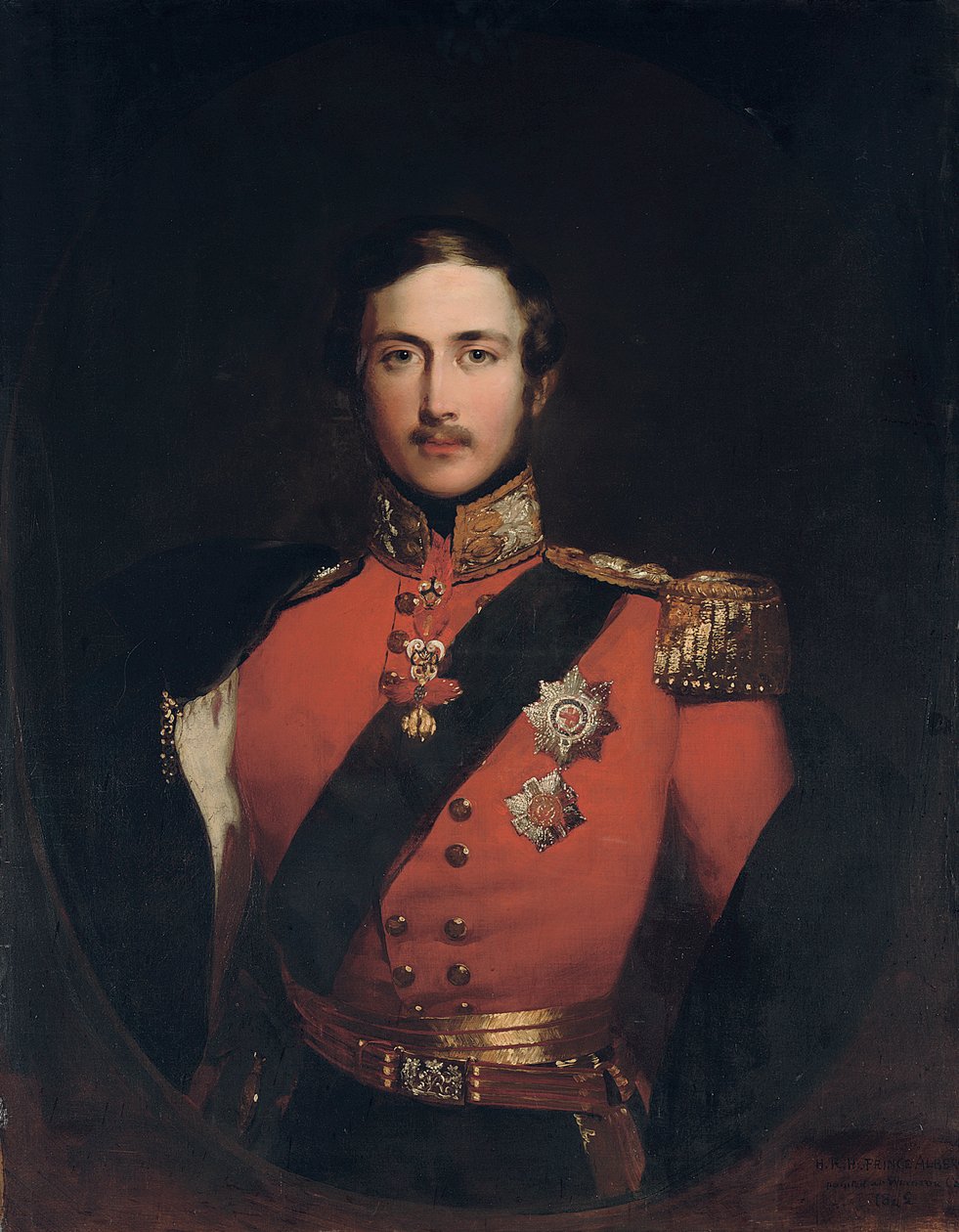 Portrét prince Alberta, 1842 od John Lucas