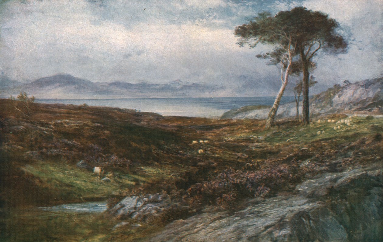 Vřes: Skotská vysočina, kolem roku 1910, kolem roku 1930. od John MacWhirter