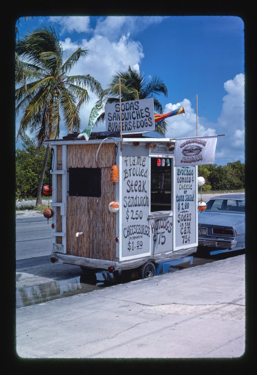 Plážový vůz s jídlem, Key West, Florida, USA od John Margolies