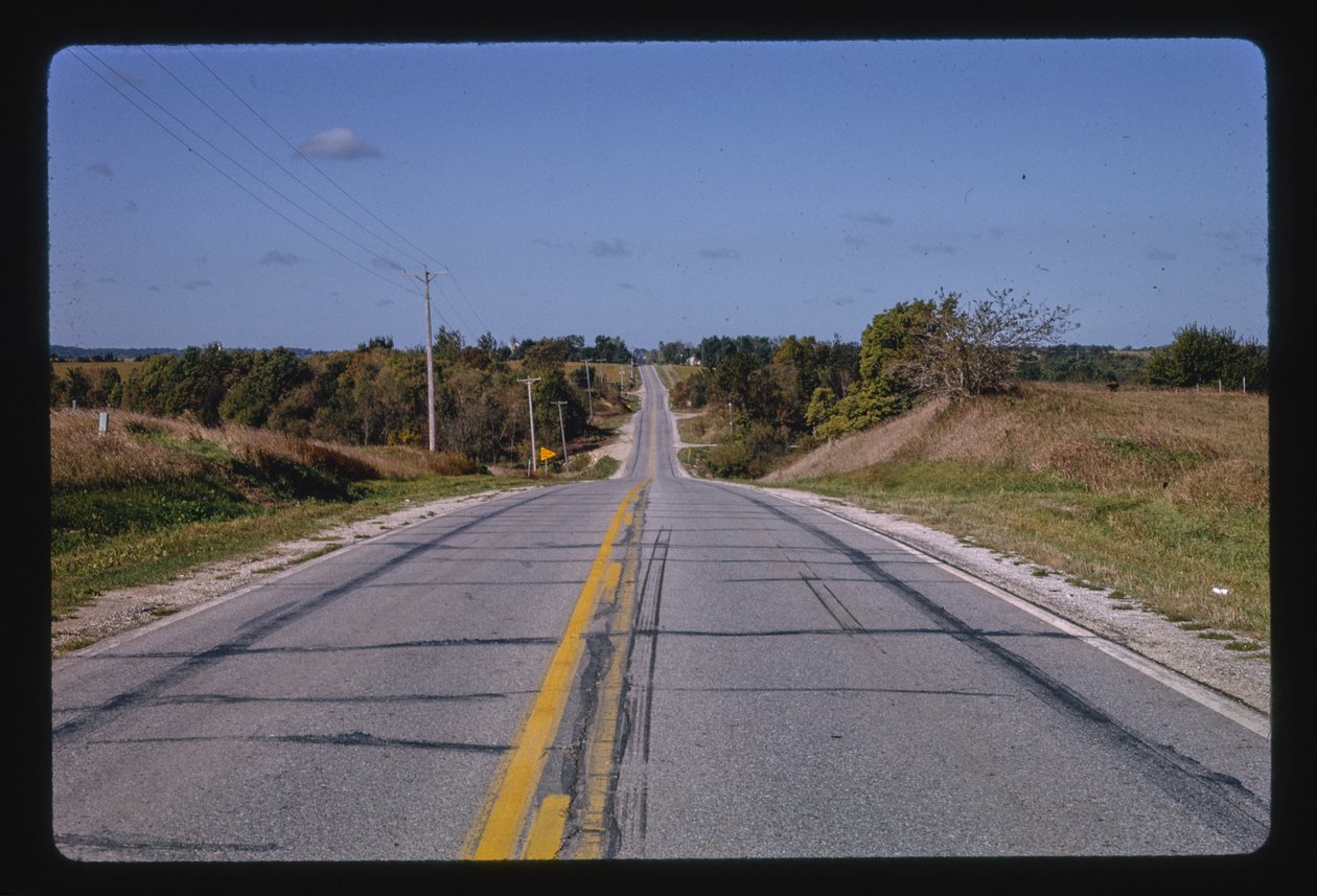 Highway 6, západně od města Adel, Iowa, USA od John Margolies