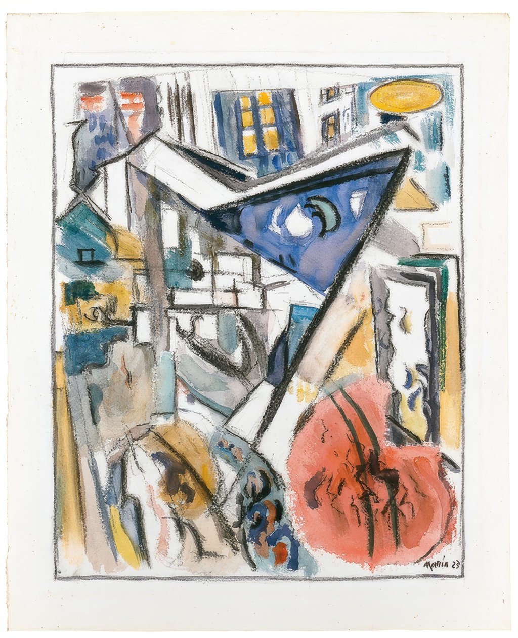 Dolní Manhattan od John Marin
