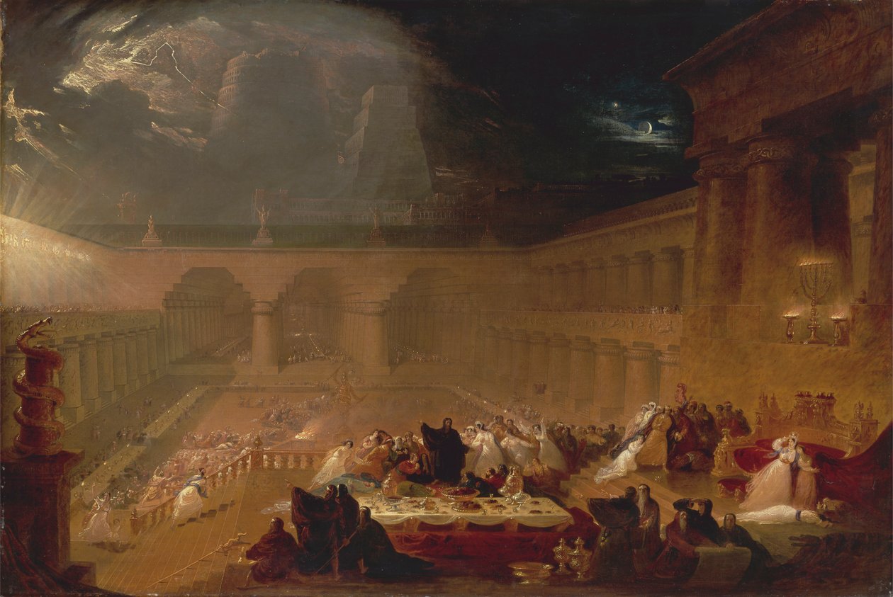 Belšazarův svátek od John Martin