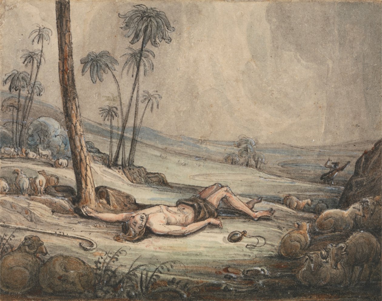 Kain a Ábel od John Martin
