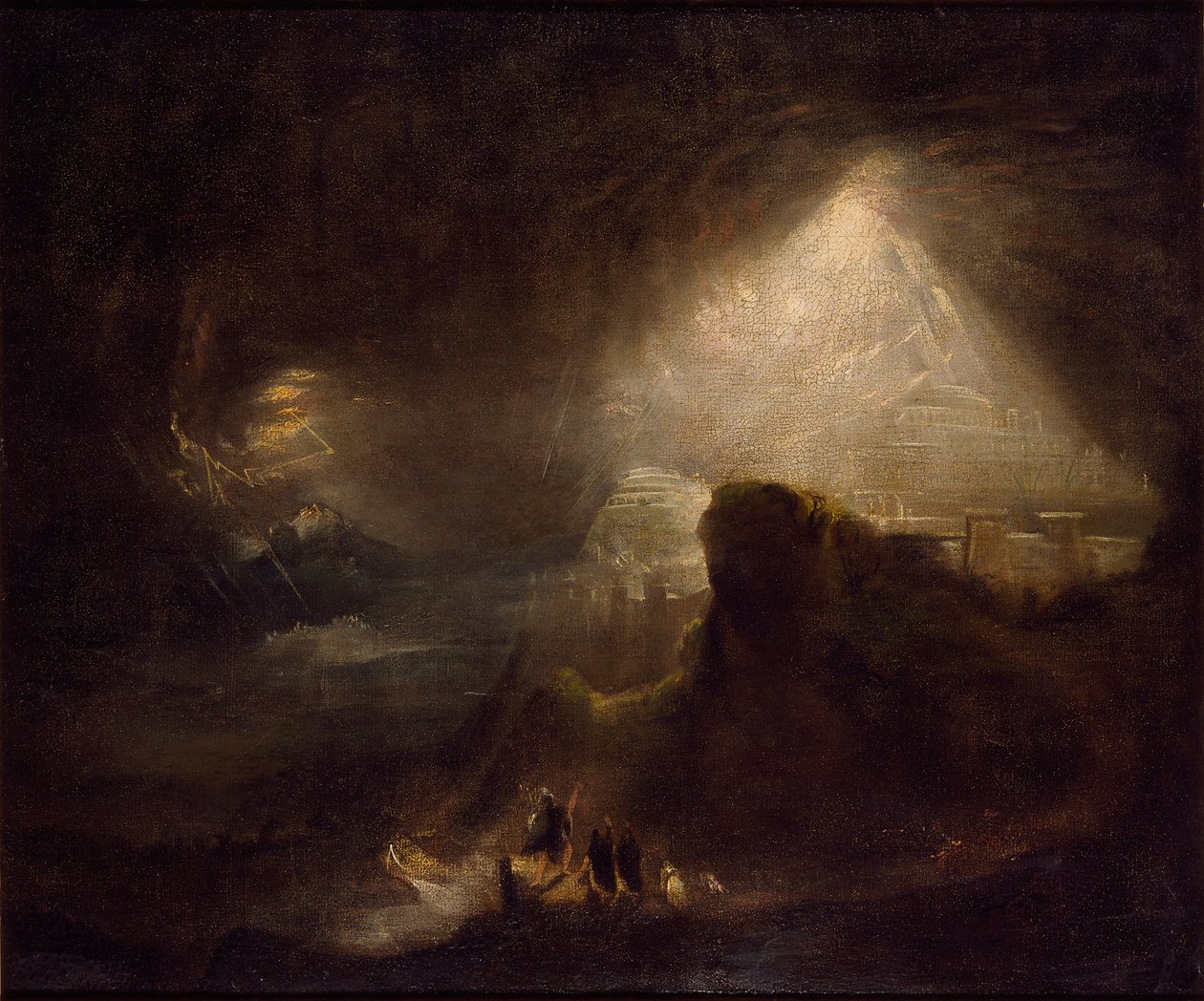 Joshua přikazuje Slunci, aby zůstalo stát, c1822 od John Martin