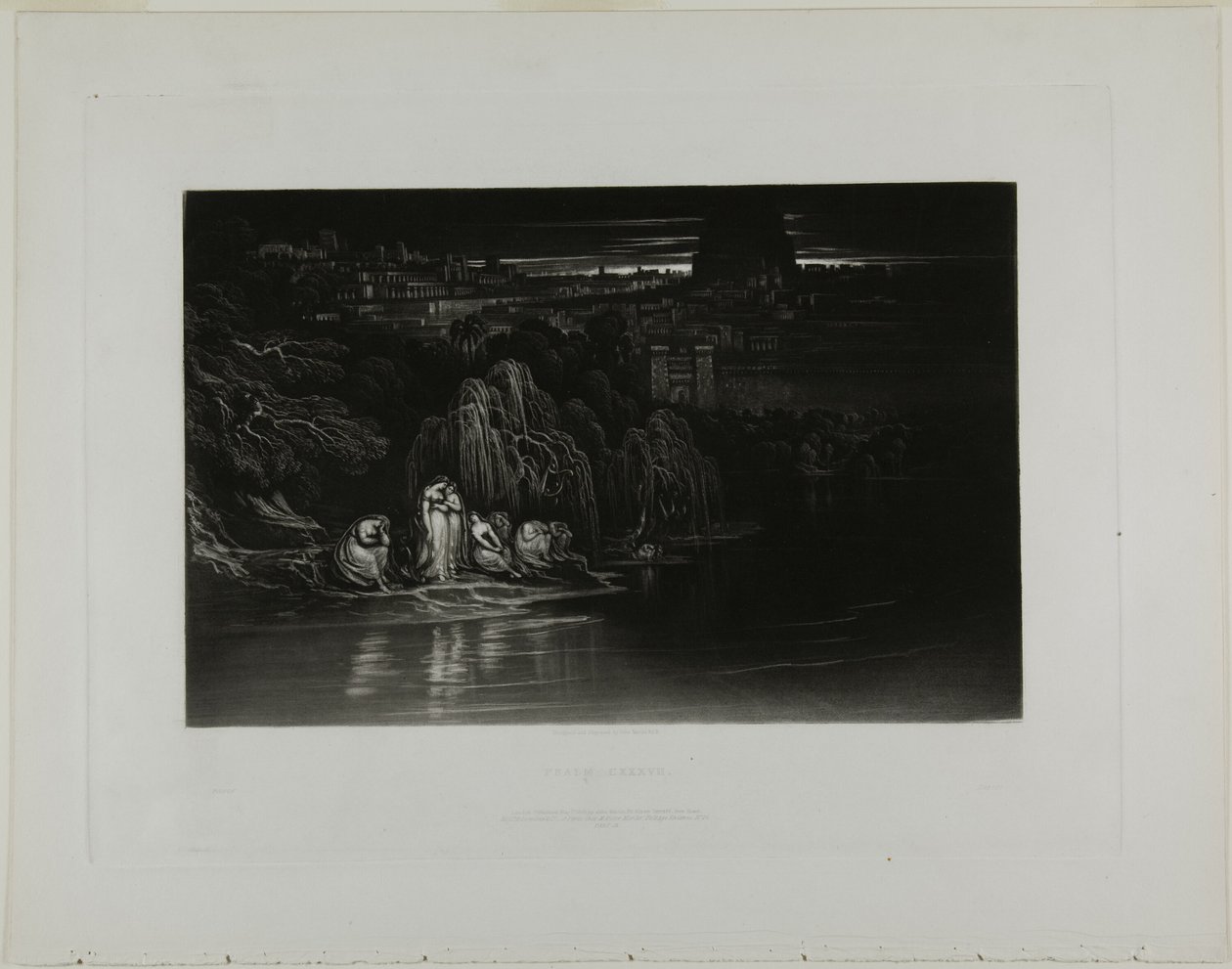 Žalm CXXXVII, z ilustrací Bible od John Martin