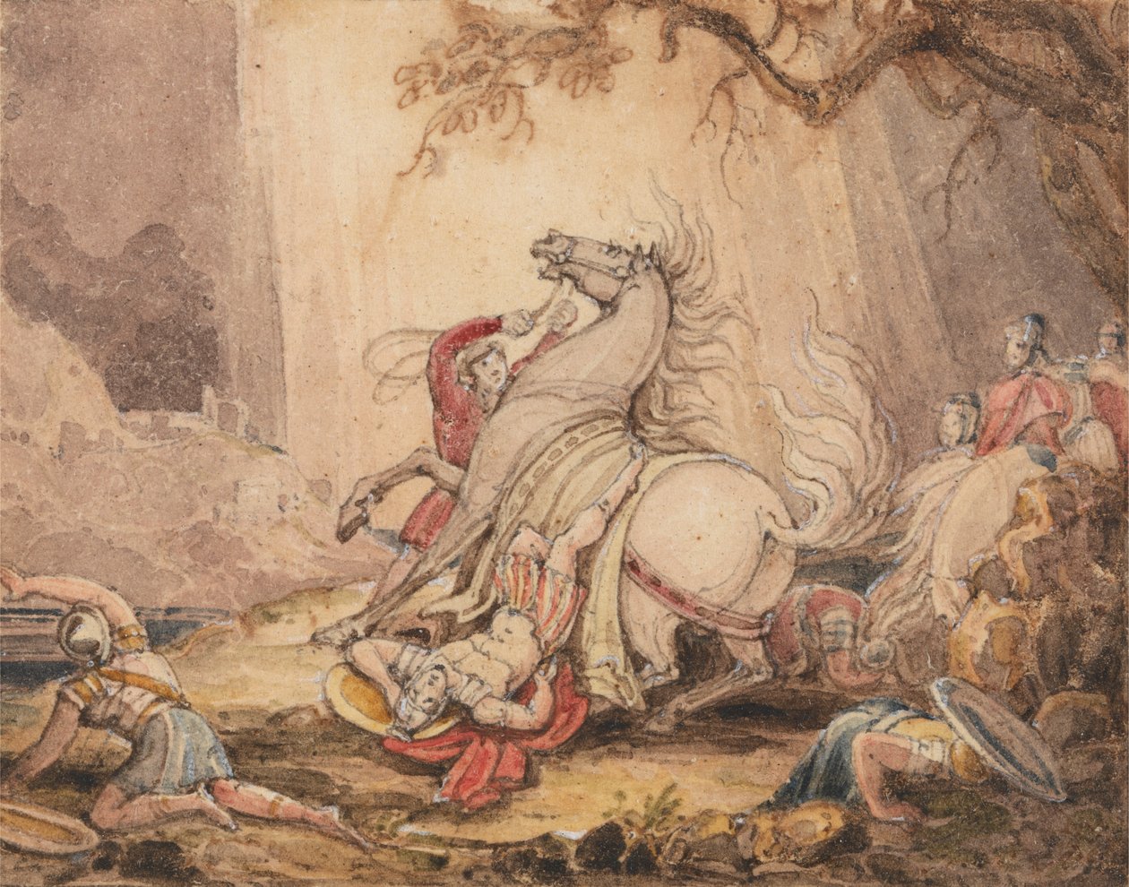 Obrácení Saula od John Martin