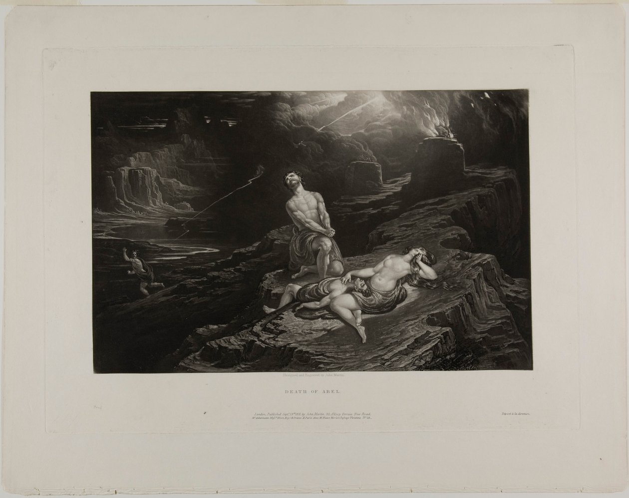 Smrt Ábela, z ilustrací Bible od John Martin