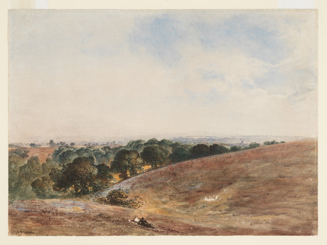 Pohled na South Downs od John Martin