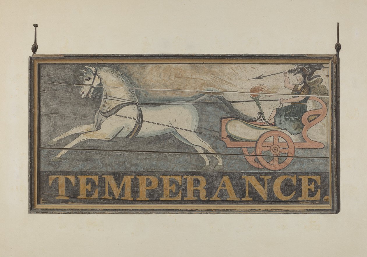 Tavern Sign: Temperance, c. 1940. od John Matulis