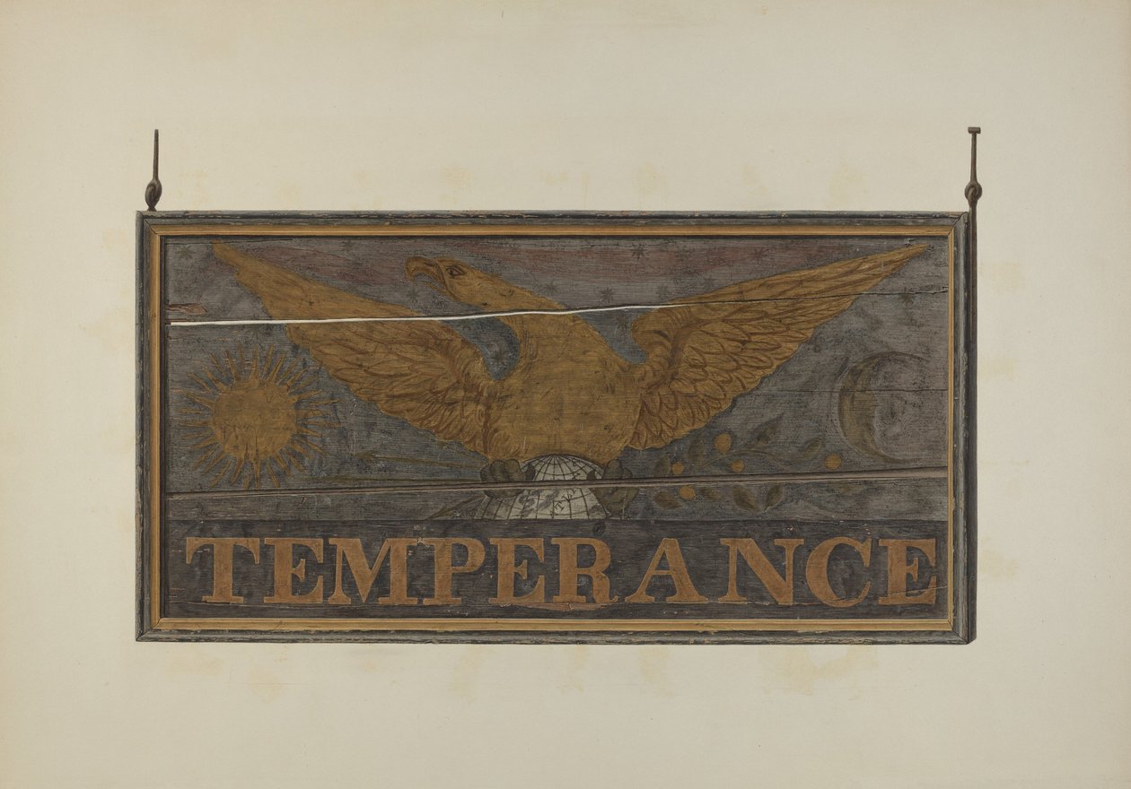 Tavern Sign: Temperance, c. 1940. od John Matulis