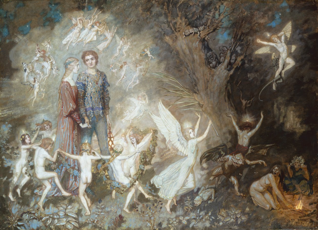 Jorinde a Joringel v lese čarodějnic od John Duncan