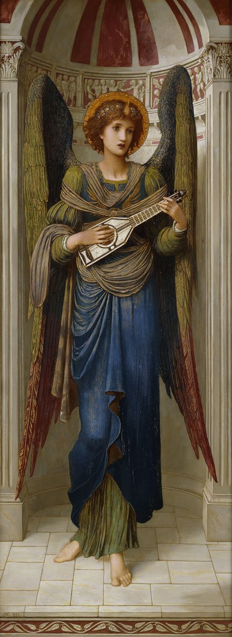 Andělé, 1895 od John Melhuish Strudwick
