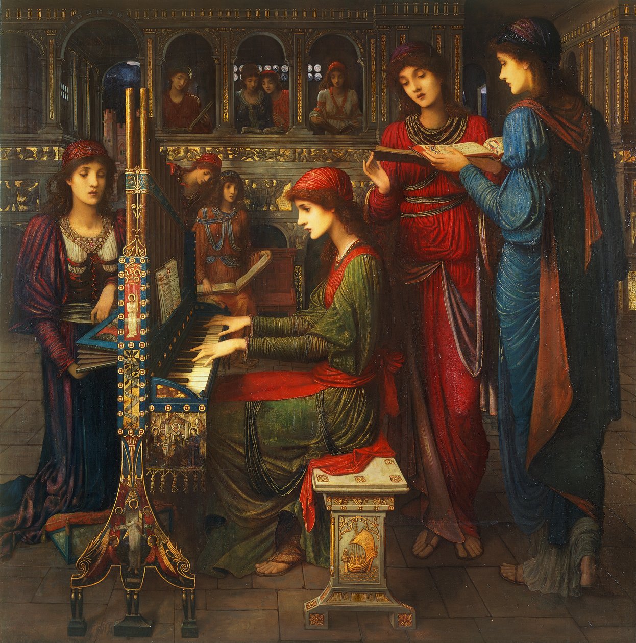 Evensong, Svatá Cecílie od John Melhuish Strudwick
