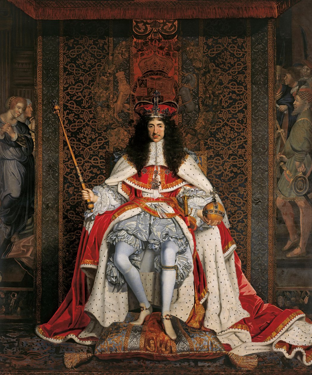Portrét Karla II Anglie 1630-1685, cca 1676. od John Michael Wright