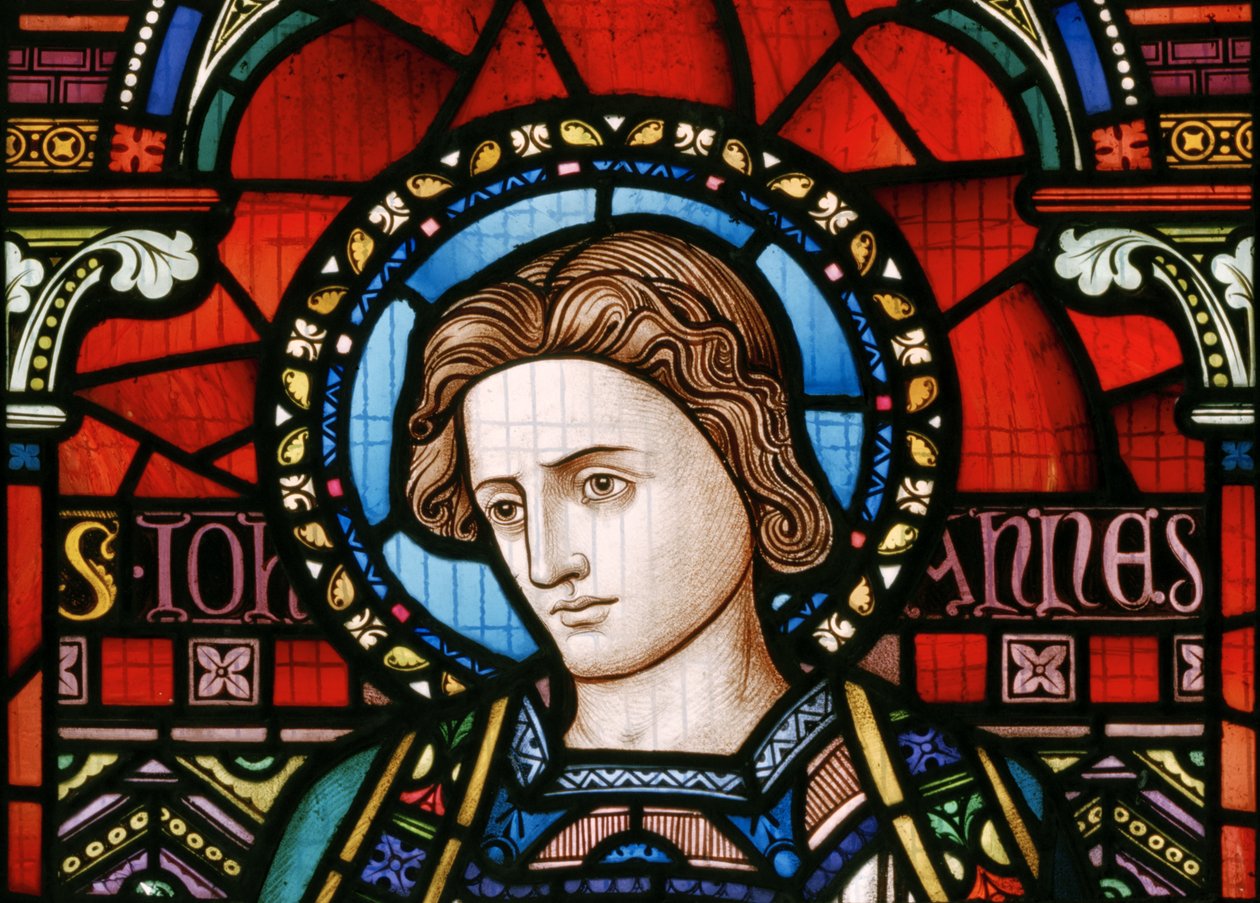 Crick, detail východního okna, Lavers & Barraud, John Millner Allen (1827-1902), St John, 1863 od John Millner Allen