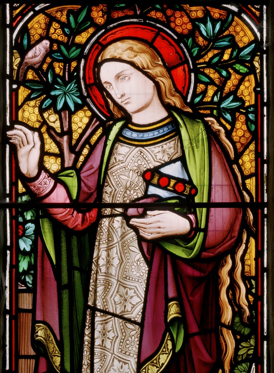 Edstaston, St Mary, Lavers & Barraud, John Millner Allen (1827-1902), Marie Magdalena, 1865 od John Millner Allen