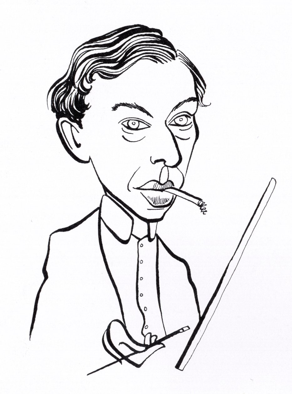 Ernst Ludwig Kirchner, karikatura od John Minnion