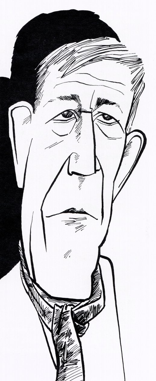 Oskar Kokoschka, karikatury od John Minnion