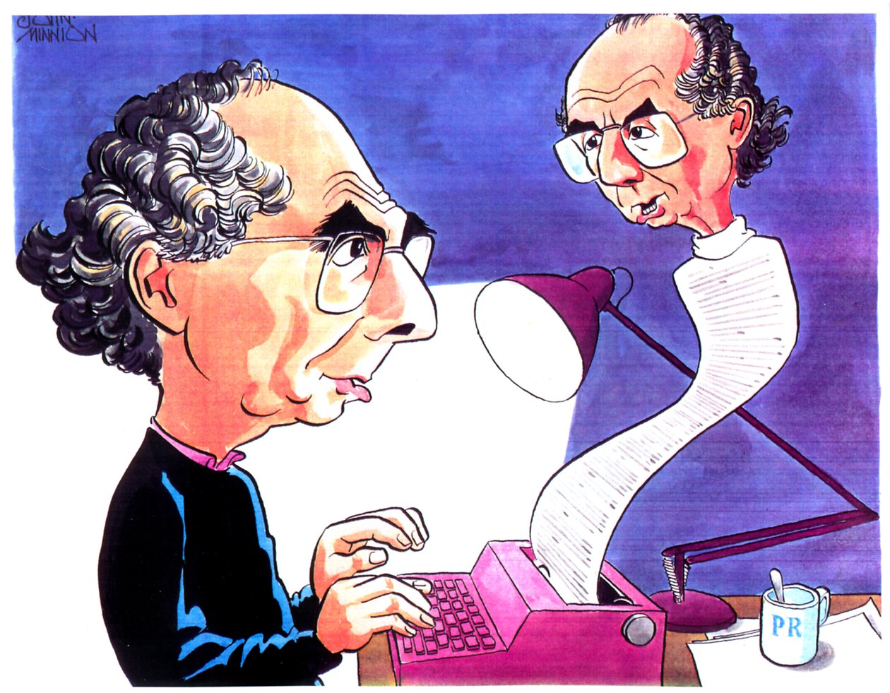 Karikatura Philipa Rotha od John Minnion