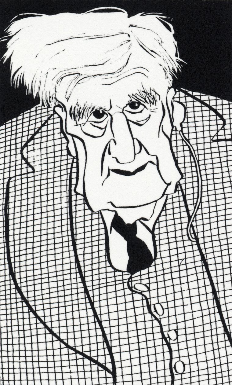 Ralph Vaughan Williams - karikatura od John Minnion