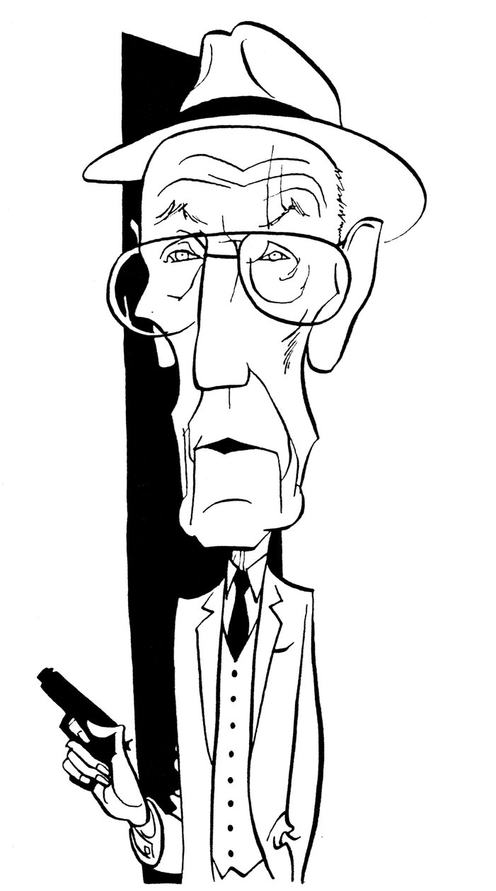 William S. Burroughs, karikatura Johna Minniona od John Minnion