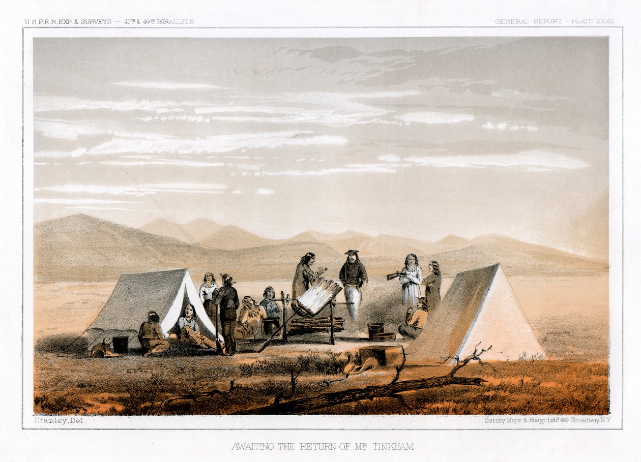 Čekání na návrat pana Tinkhama, 1856. od John Mix Stanley