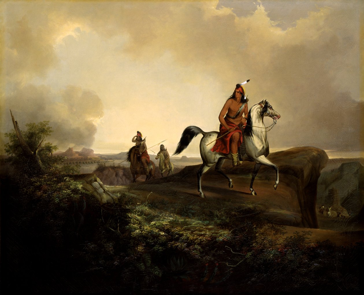 Černý nůž, válečník Apačů, 1846. od John Mix Stanley