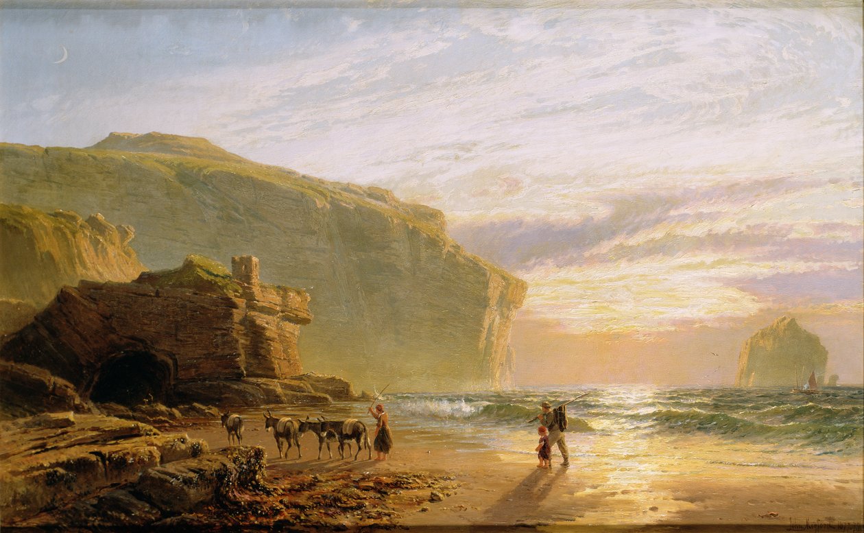 U cornwallského pobřeží nebo Trebarwith Strand od John Mogford