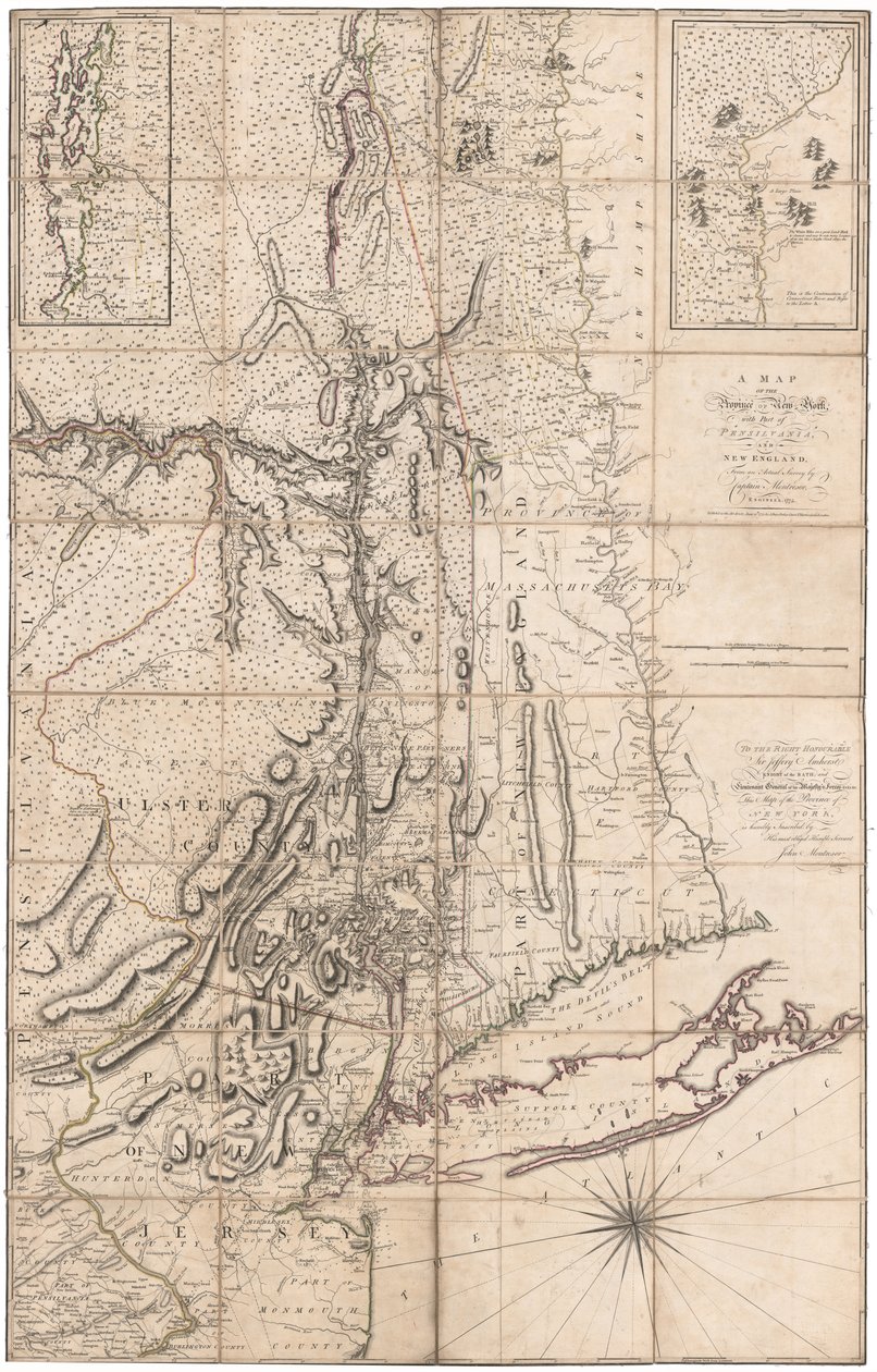 Mapa New Yorku od Montresor od John Montresor