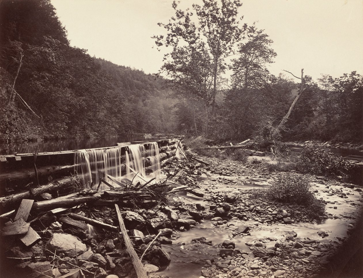 Broadheads Creek, Delaware Water Gap, 1863. od John Moran