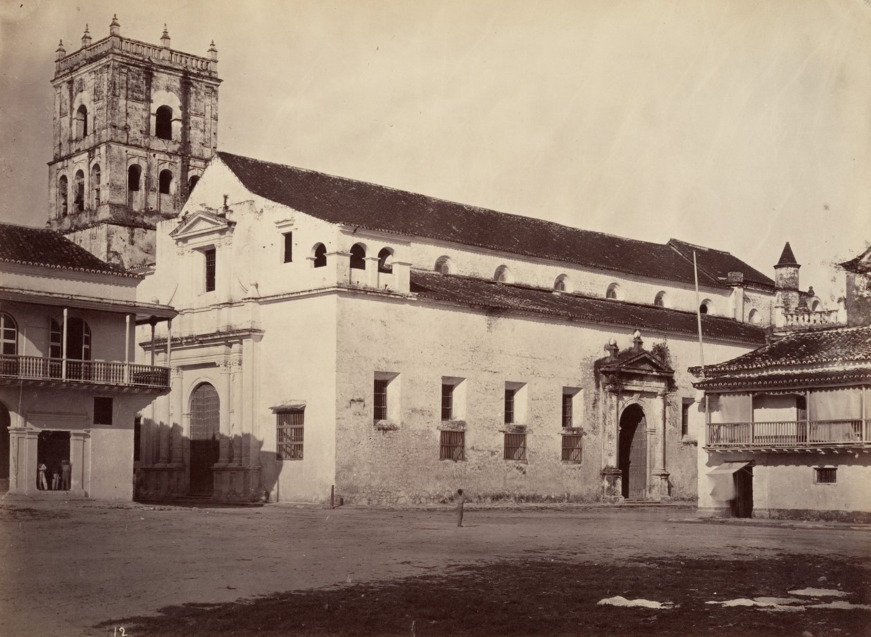 Tropická scenérie, katedrála, Cartagena, 1871. od John Moran