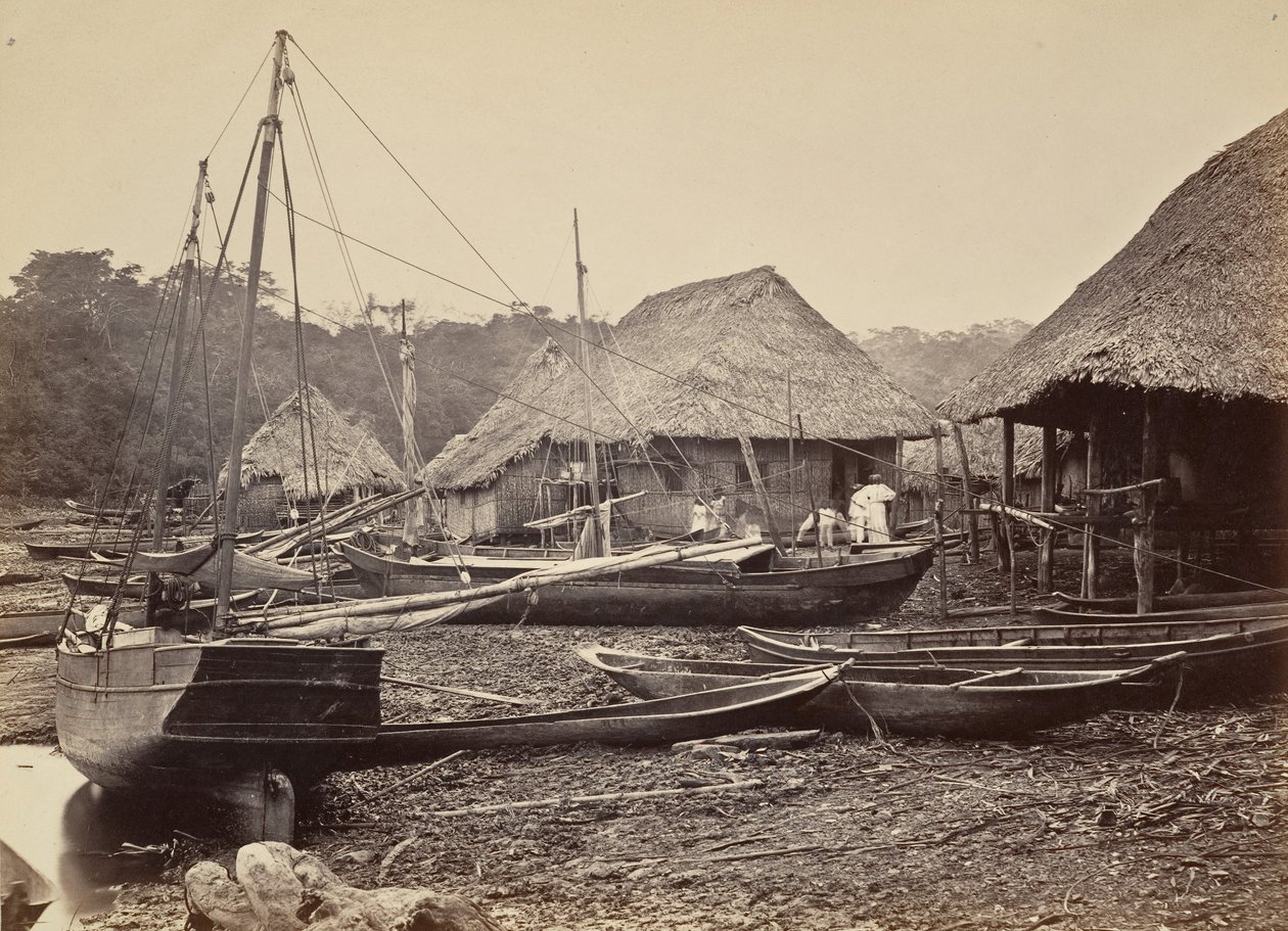 Tropická scenérie, přistání, Chipigana, 1871. od John Moran