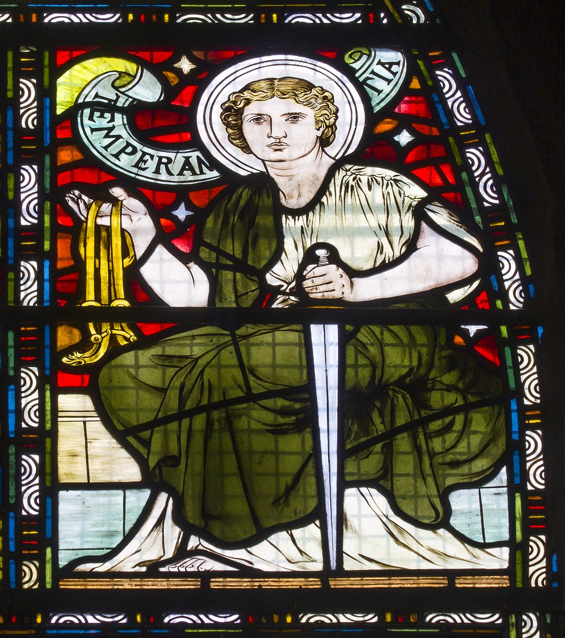 Paisley Abbey, Cottire & Co, připisován John Moyr Smith, Temperance, 1873 od John Moyr attr.to Smith