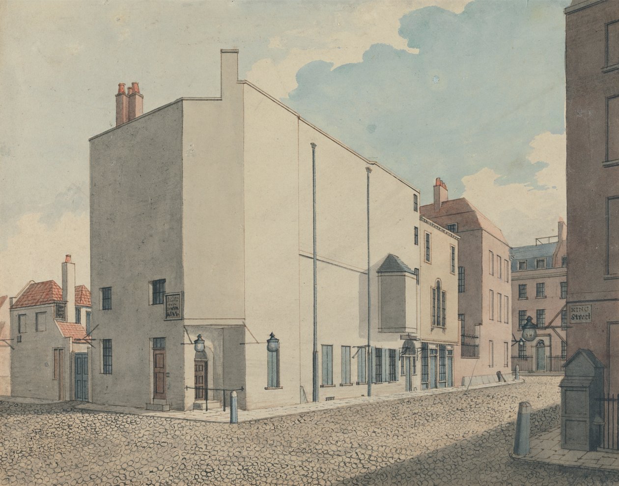 Argyll Concert Rooms, Regent Street, Londýn: Perspektiva od John Nash