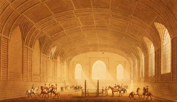 The Riding House from Views of the Royal Pavilion, Brighton od Johna Nashe od John Nash