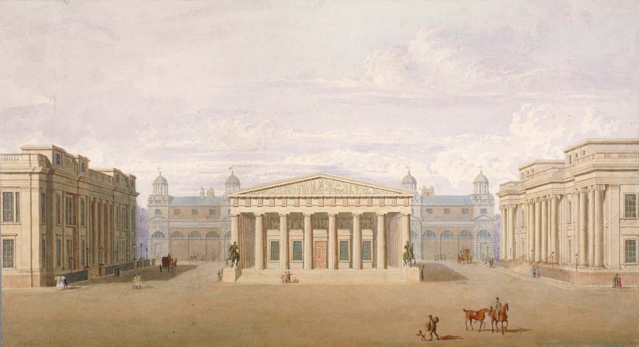 Trafalgar Square, Westminster, Londýn, 1828 od John Nash
