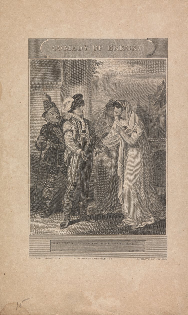 Komedie omylů, dějství II, scéna II od John Neagle