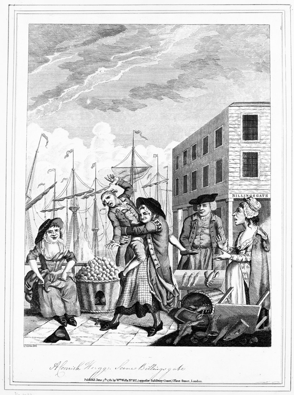 Cornwallské objetí v Billingsgate, 1781 od John Nixon