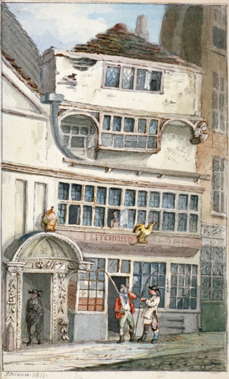 Leadenhall Street, City of London, 1811 od John Nixon