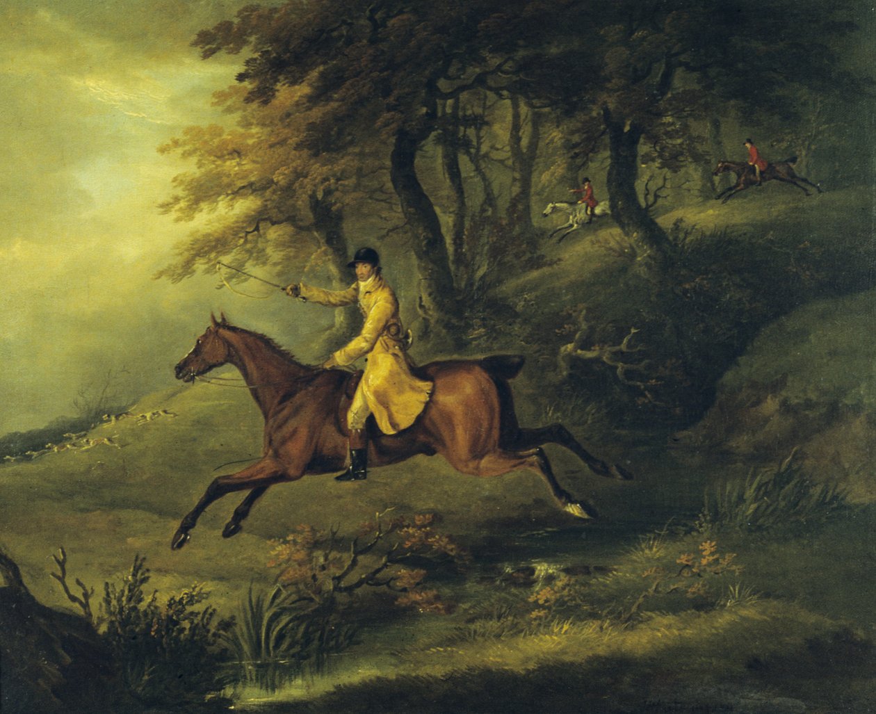 Thomas Oldaker, Huntsman do Berkeley, na svém Hunter 