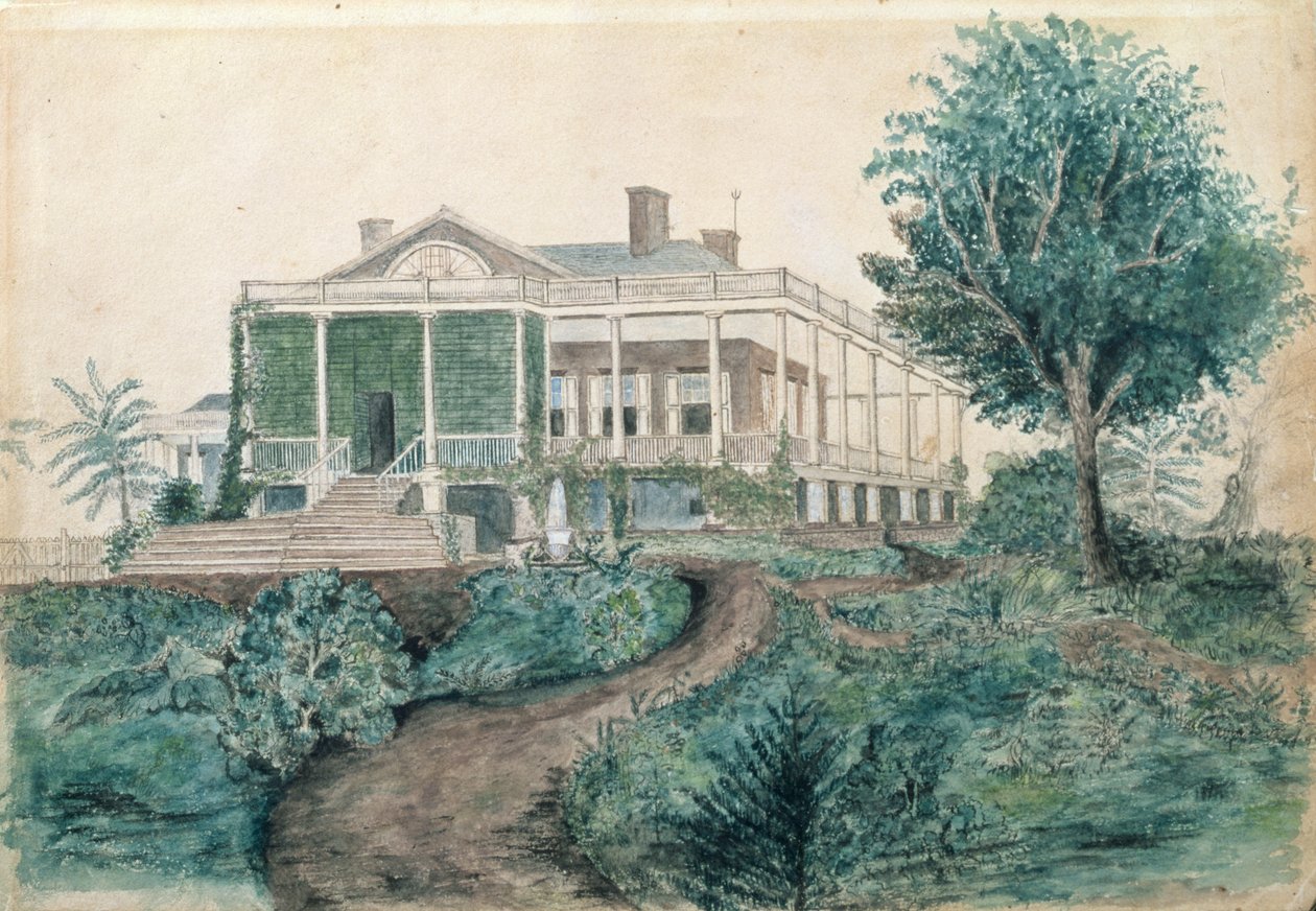 The Inman Homestead (wc na papíře) od John OBrian Inman