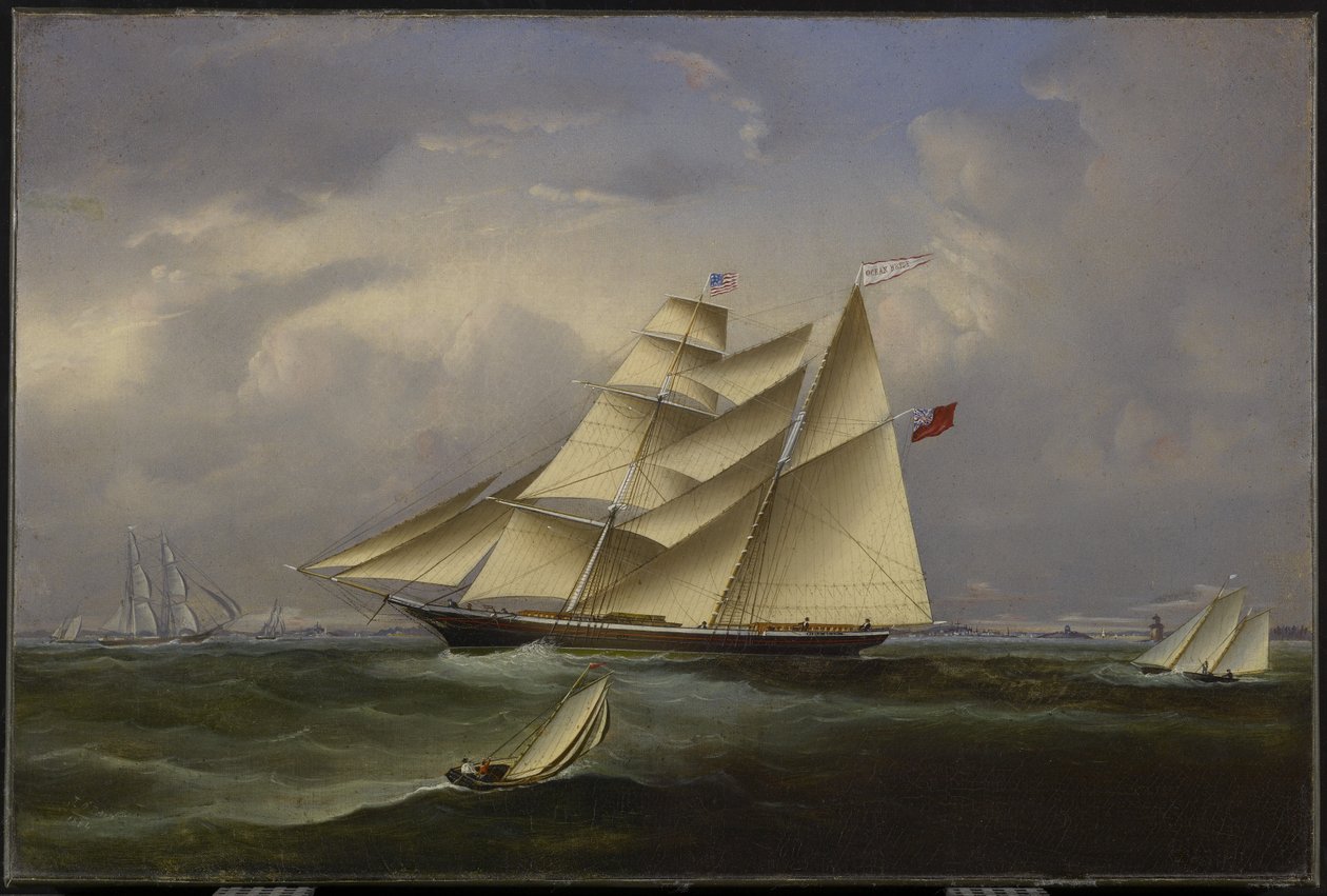 Oceánská nevěsta opouštějící Halifax Harbour, 1854 od John OBrien