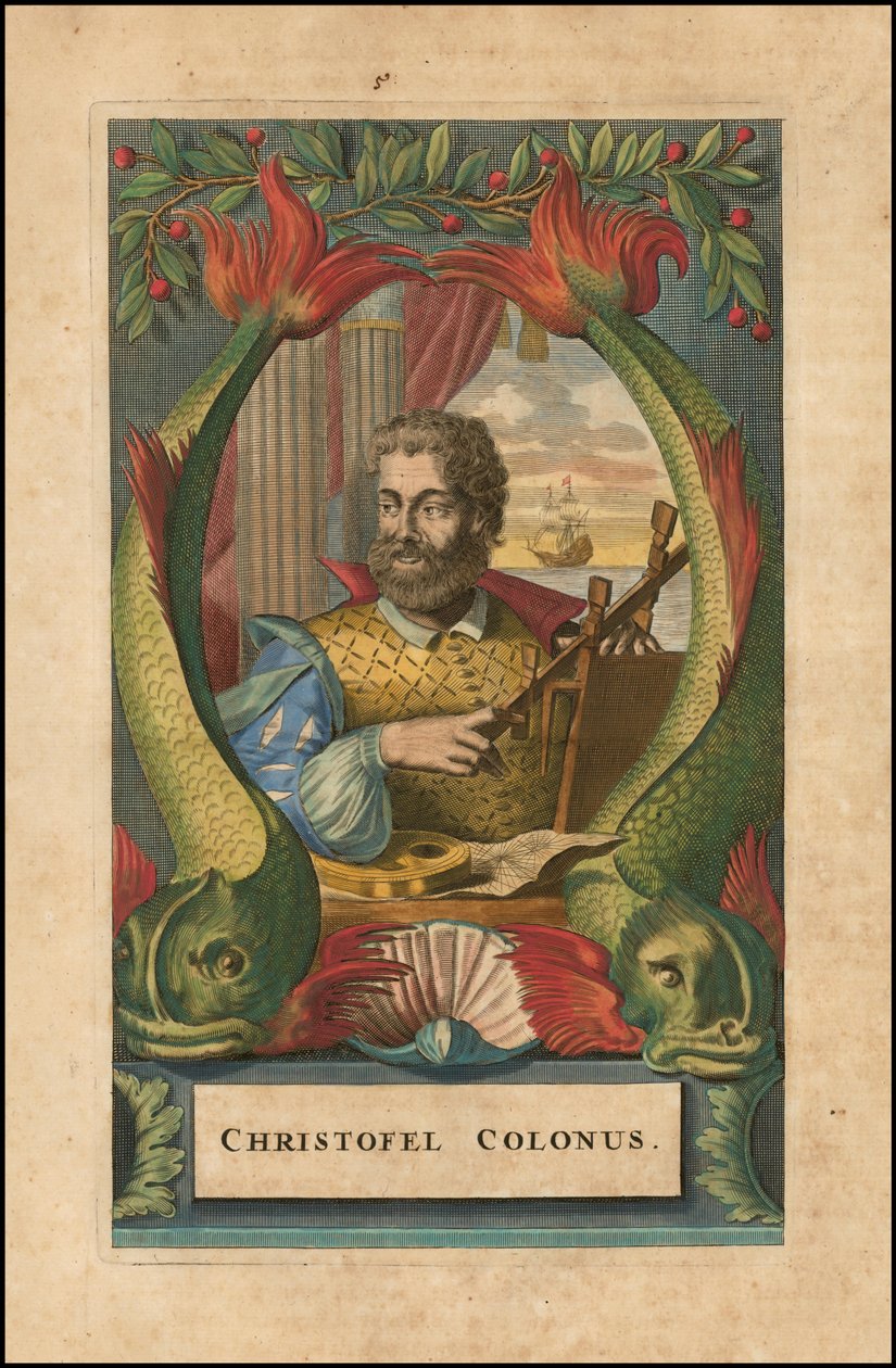 Portrét Kryštofa Kolumba z roku 1671 od Johna Ogilbyho od John Ogilby