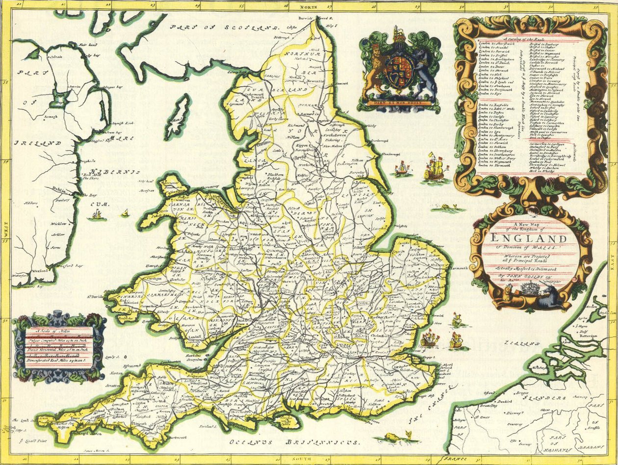 Britannia Atlas, 1675 od John Ogilby
