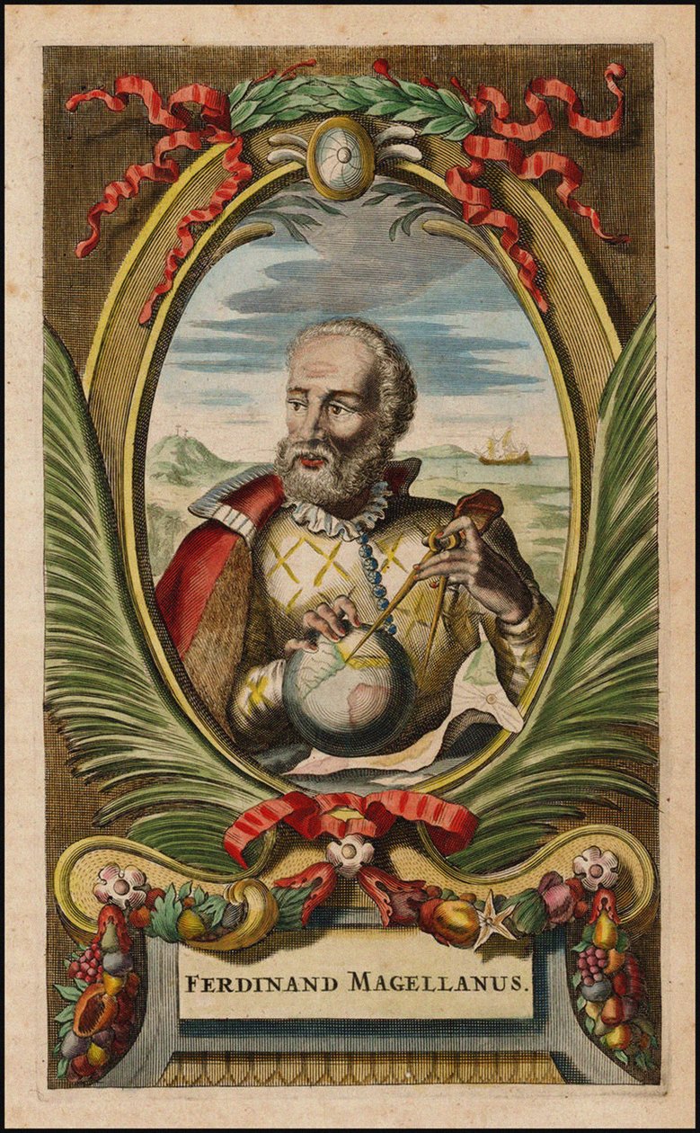 Portrét Ferdinanda Magellana, 1671 od John Ogilby