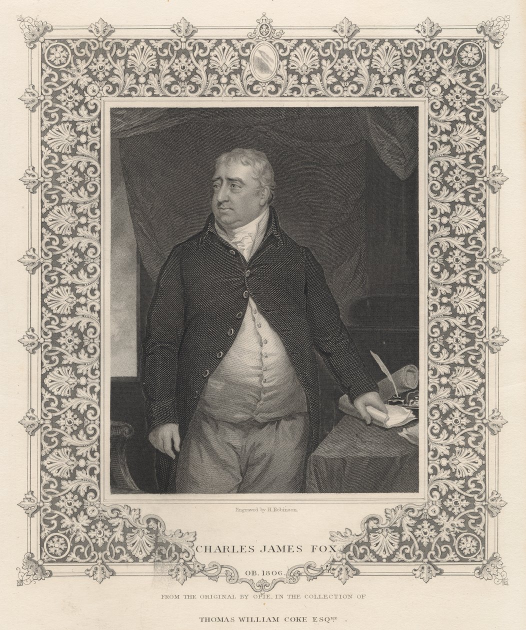 Charles James Fox (rytina) od John Opie